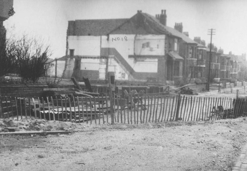 View of the tunnel in the 1950s, following the collapse