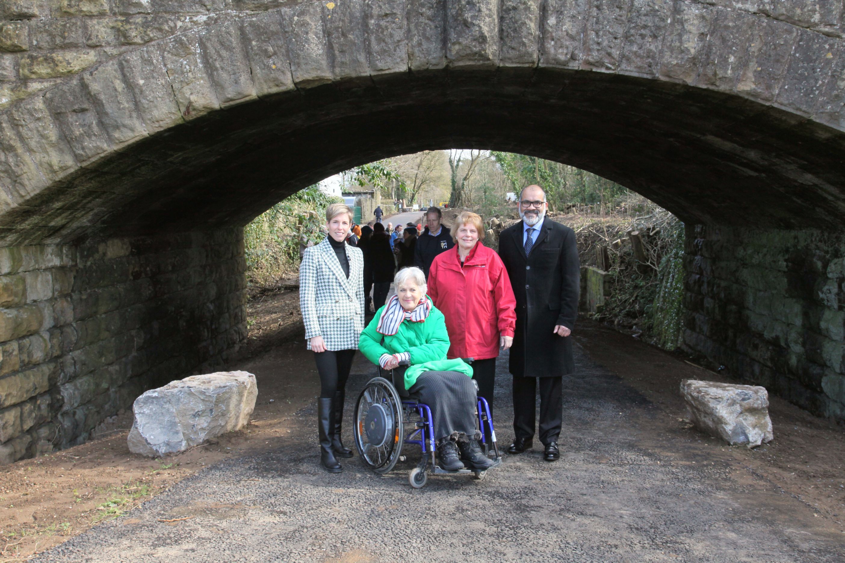 Newly opened bridge at the Shape Mendip multi-user path