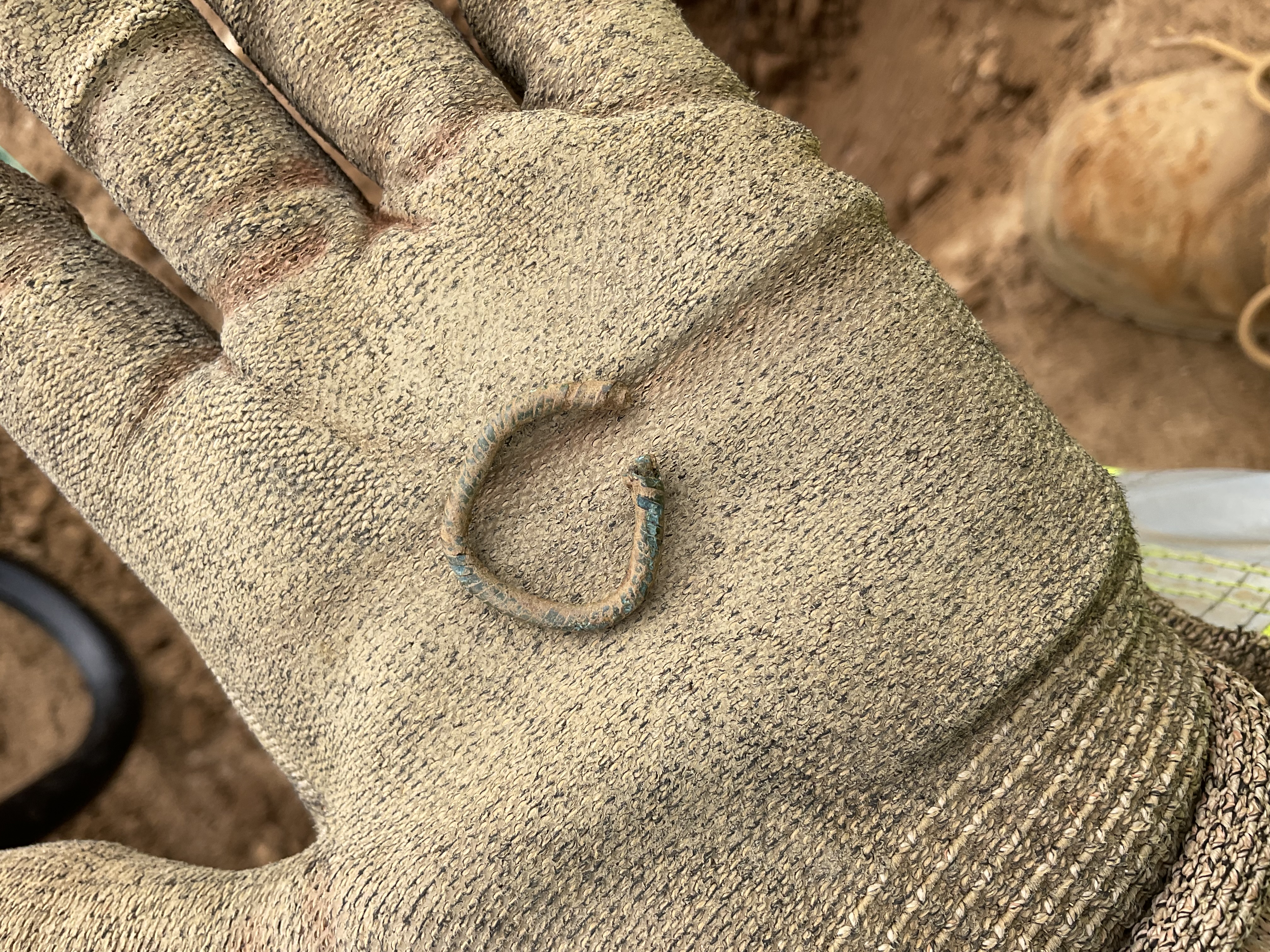 twisted copper alloy ring