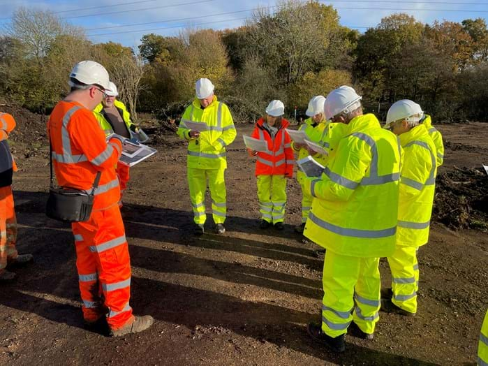 M25 junction 28 Archaeology visit