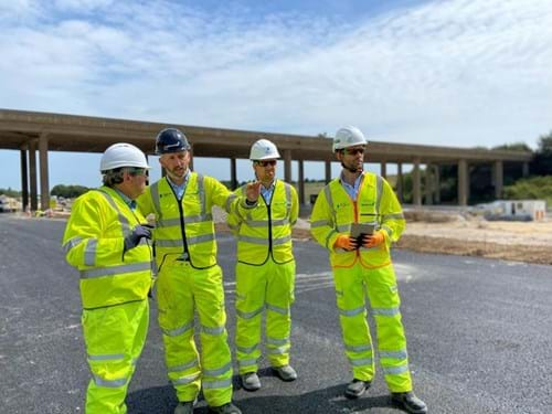 MP visits M2 junction 5 scheme