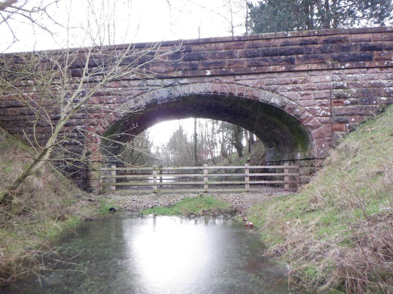 Photo of bridge in January 2021  prior to our infill works