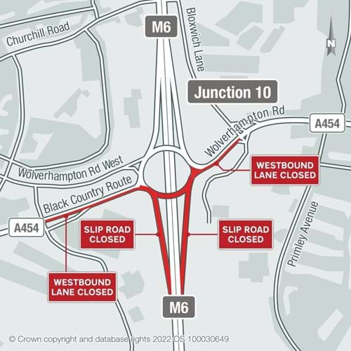 Map of full closures on 13 December and 14 December