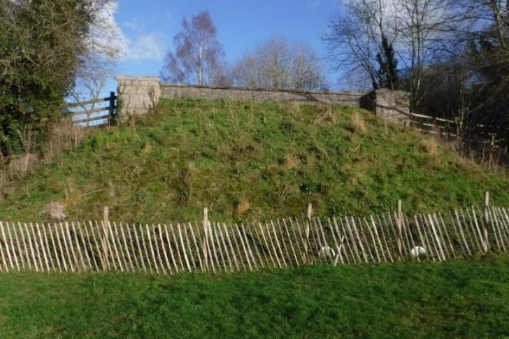 East side of bridge after infill work, October 2016