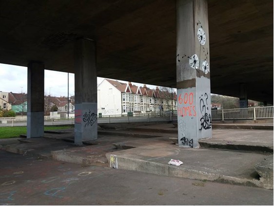 How the viaduct supports currently look