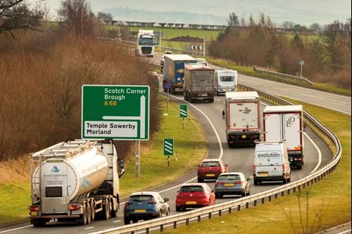 A66 Cumbria heading to Brough