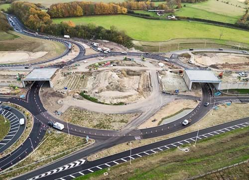 M2 junction 5 new Stockbury Roundabout