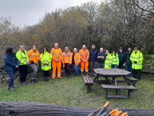 National Highways and our supply chain at the local nature reserve.