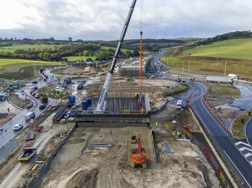 M2 junction 5 beam lift Oct 23