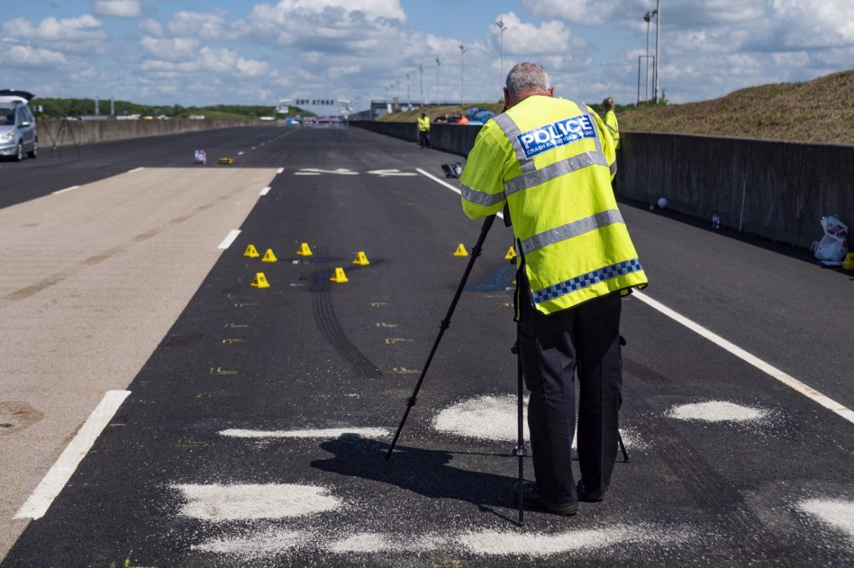 The testing process taking place at Santa Pod Raceway in Northampton.