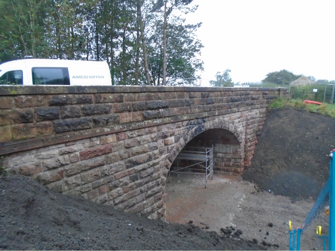 View of arch on the north side of the bridge October 13 2023