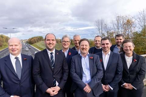 A1 Scotswood to North Brunton official opening with the Roads Minister