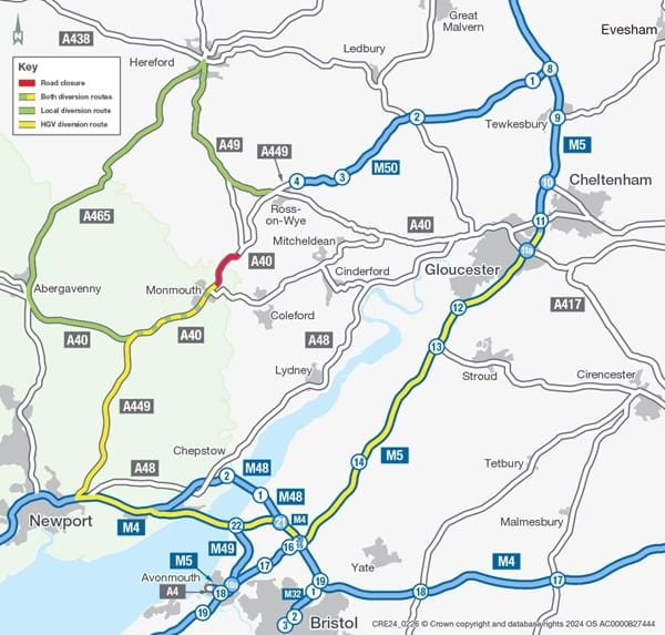 A40 2024 diversion route