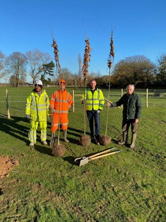 M2 junction 5 - tree planting