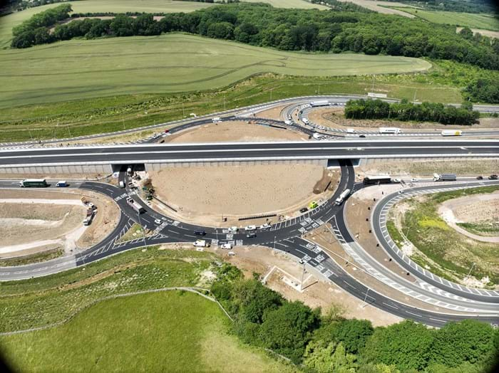 M2 junction 5 Stockbury Roundabout June 24