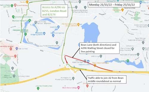 Traffic management 21 to 25 November